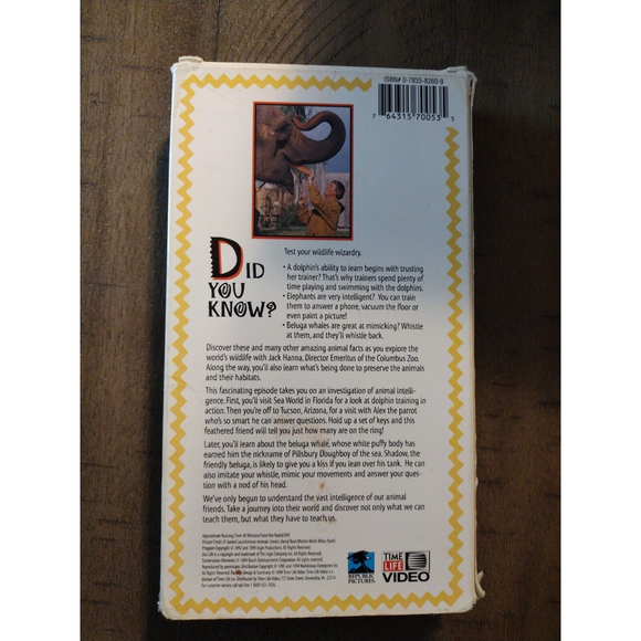 Zoo Life with Jack Hanna Talking With the Animals VHS 1994 Dolphins - Picture 2 of 7